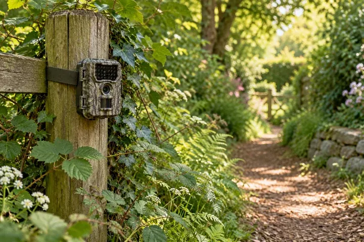 Illustrated unbranded outdoor camera